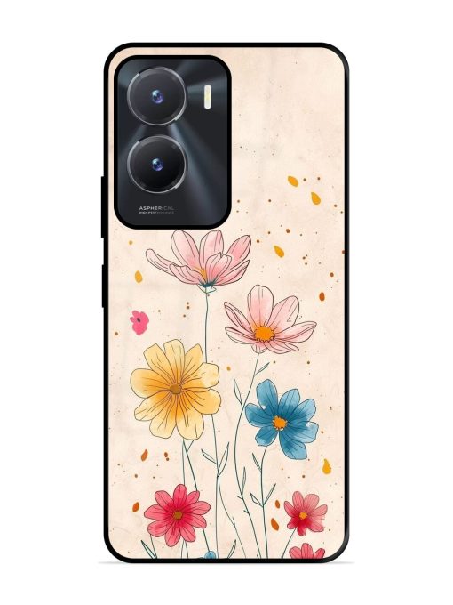 Delicate Bloom Glossy Soft Edge Case for Vivo T2X (5G) Chachhi