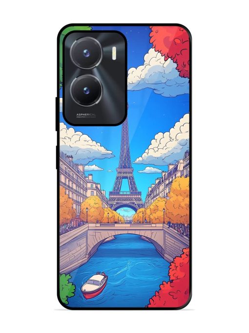 Parisian Panorama Glossy Soft Edge Case for Vivo T2X (5G) Chachhi