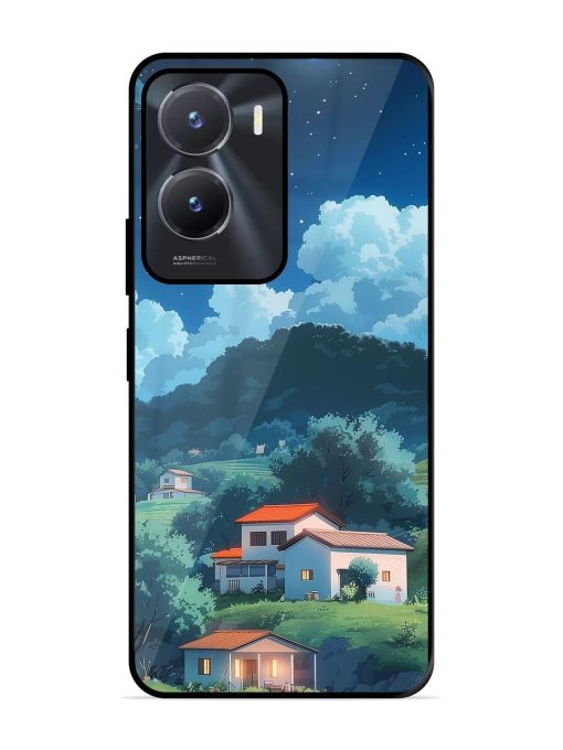 Peaceful Nightscape Glossy Soft Edge Case for Vivo T2X (5G) Chachhi