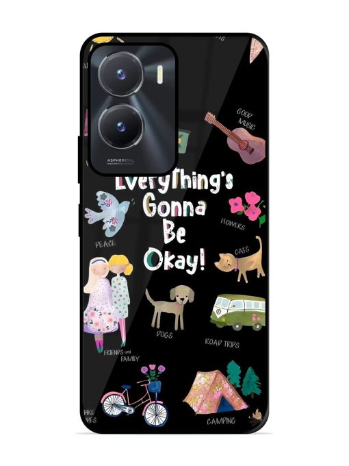 Everything'S Gonna Be Okay Glossy Soft Edge Case for Vivo T2X (5G) Chachhi