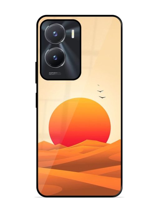 Desert Sunset Glossy Soft Edge Case for Vivo T2X (5G) Chachhi