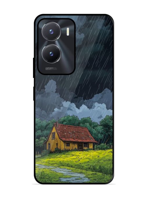 Rainy Day Retreat Glossy Soft Edge Case for Vivo T2X (5G) Chachhi