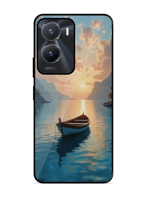 Serene Sunset Glossy Soft Edge Case for Vivo T2X (5G) Chachhi