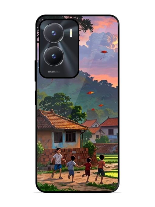 Sunset Play Glossy Soft Edge Case for Vivo T2X (5G) Chachhi