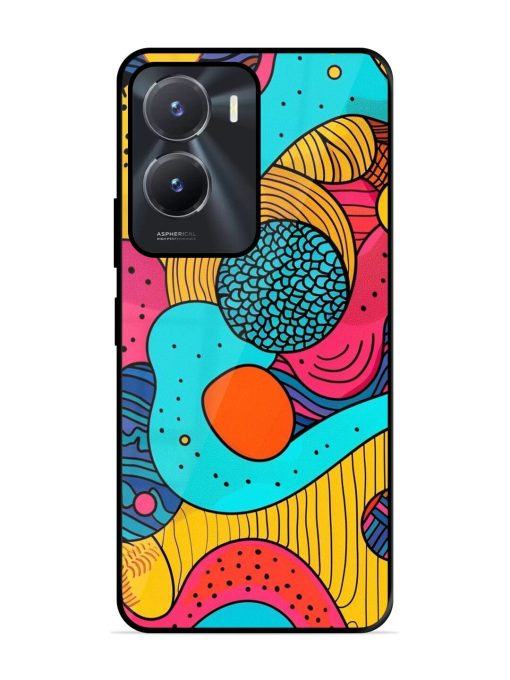 Psychedelic Patterns Glossy Soft Edge Case for Vivo T2X (5G) Chachhi