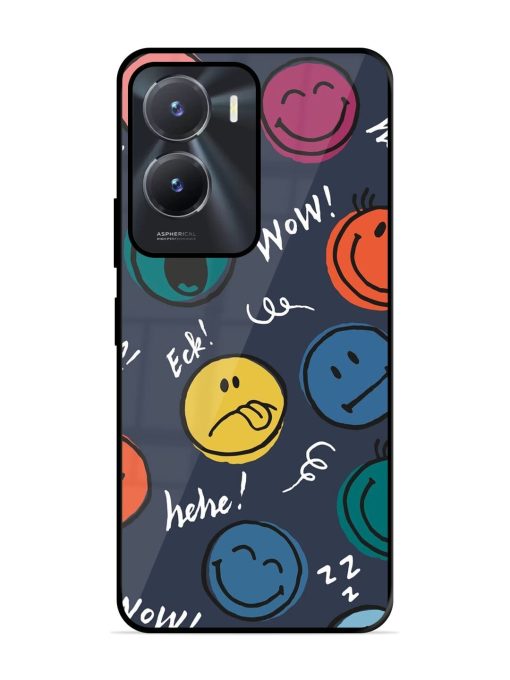 Emoticon Parade Glossy Soft Edge Case for Vivo T2X (5G) Chachhi