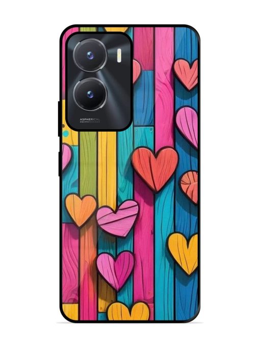 Rainbow Of Hearts Glossy Soft Edge Case for Vivo T2X (5G) Chachhi