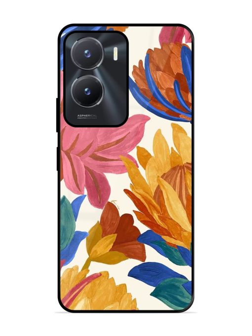 Blooming Tapestry Glossy Soft Edge Case for Vivo T2X (5G) Chachhi