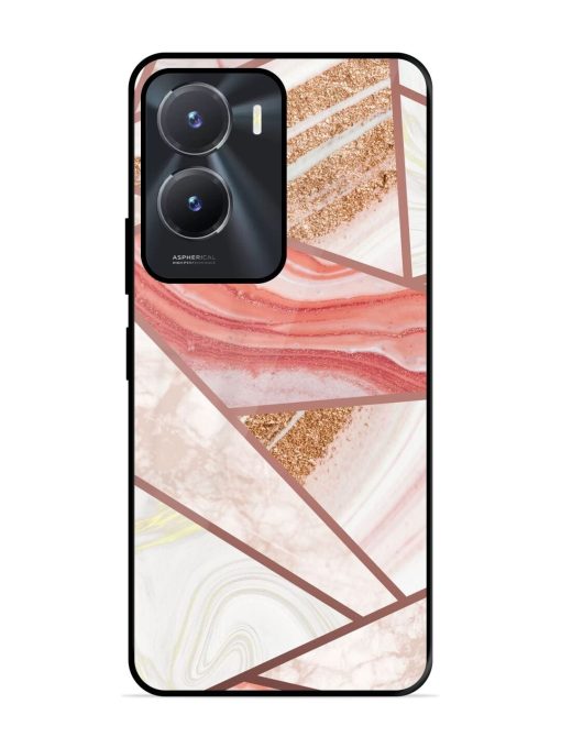 Rosy Mosaic Glossy Soft Edge Case for Vivo T2X (5G) Chachhi