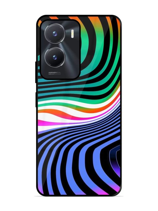 Psychedelic Waves Glossy Soft Edge Case for Vivo T2X (5G) Chachhi