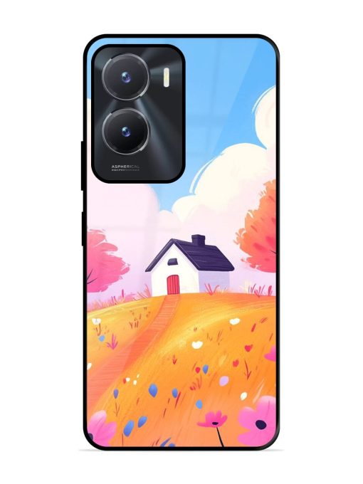 Hilltop Haven Glossy Soft Edge Case for Vivo T2X (5G) Chachhi