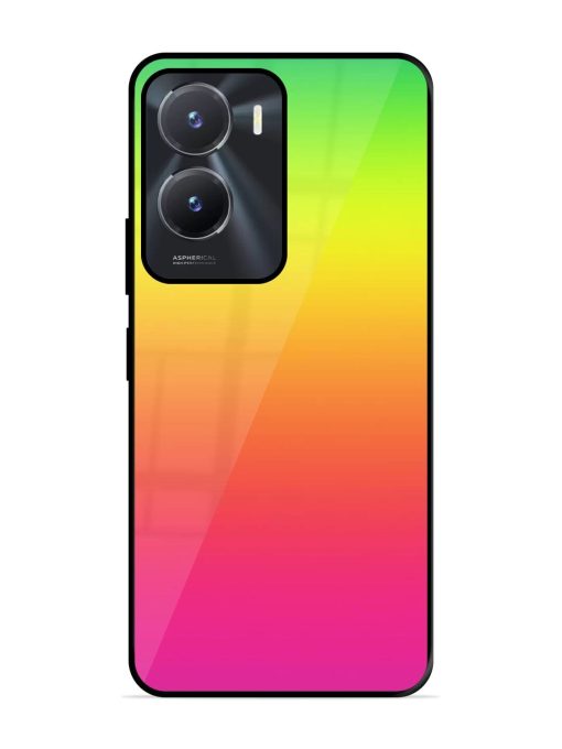 Rainbow Gradient Glossy Soft Edge Case for Vivo T2X (5G) Chachhi