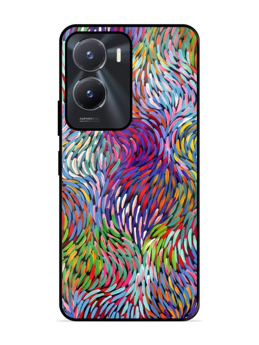 Vibrant Waves Glossy Soft Edge Case for Vivo T2X (5G) Chachhi