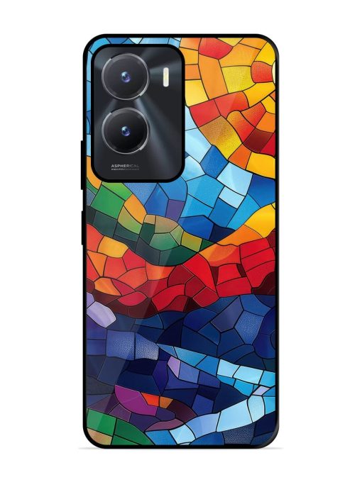 Mosaic Sunset Glossy Soft Edge Case for Vivo T2X (5G) Chachhi