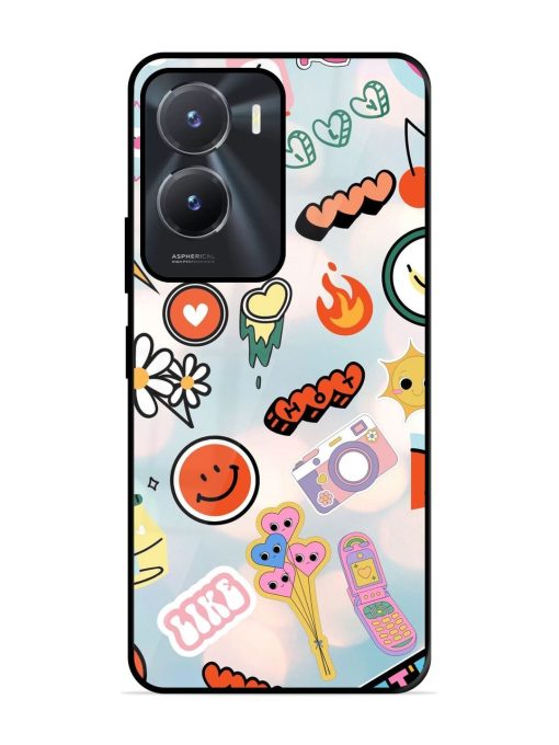 Cheerful Glossy Soft Edge Case for Vivo T2X (5G) Chachhi