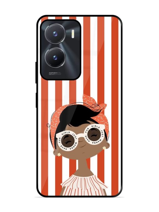 Girls Just Wanna Have Fun Glossy Soft Edge Case for Vivo T2X (5G) Chachhi