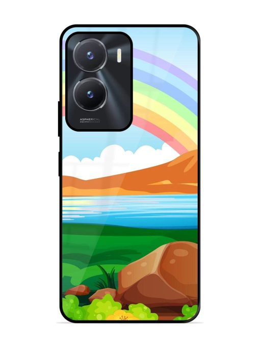 Rainbow Over The Lake Glossy Soft Edge Case for Vivo T2X (5G) Chachhi