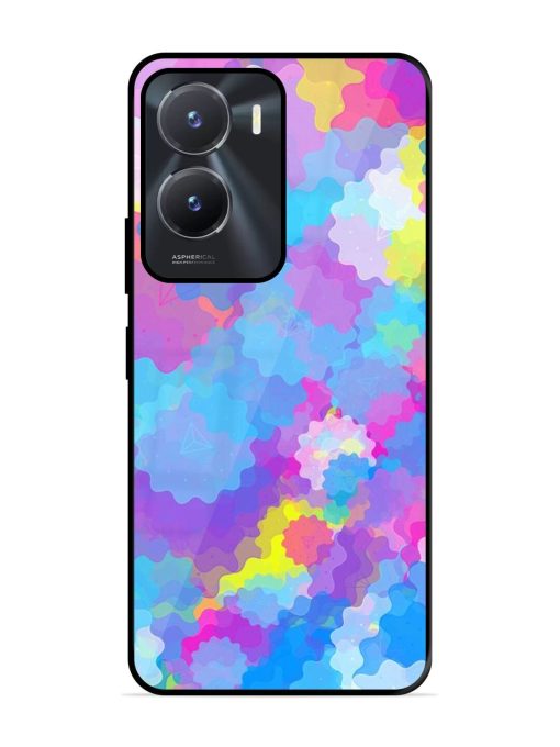 Psychedelic Cloud Burst Glossy Soft Edge Case for Vivo T2X (5G) Chachhi