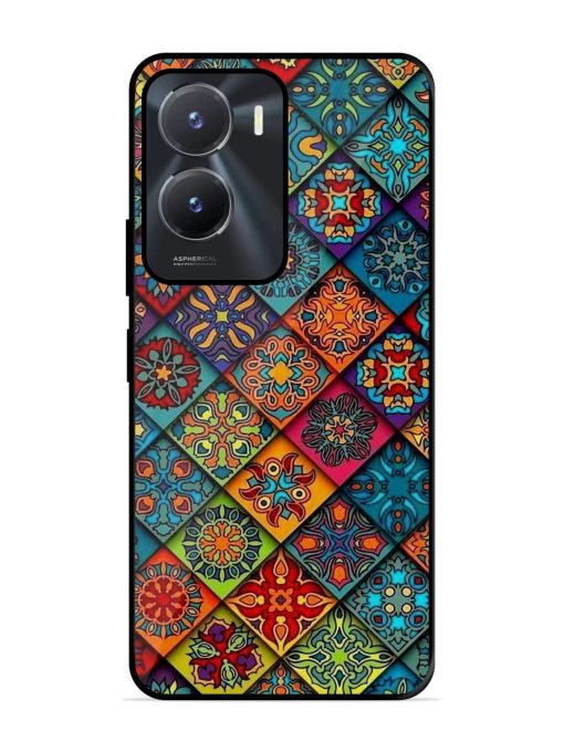 Patchwork Mandala Mosaic Glossy Soft Edge Case for Vivo T2X (5G) Chachhi