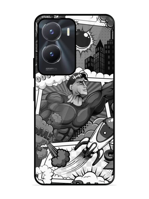 Comic Book Chaos Glossy Soft Edge Case for Vivo T2X (5G) Chachhi