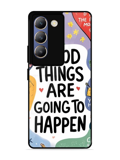 Uplifting Scribbles Glossy Soft Edge Case for Vivo T3 (5G) Chachhi