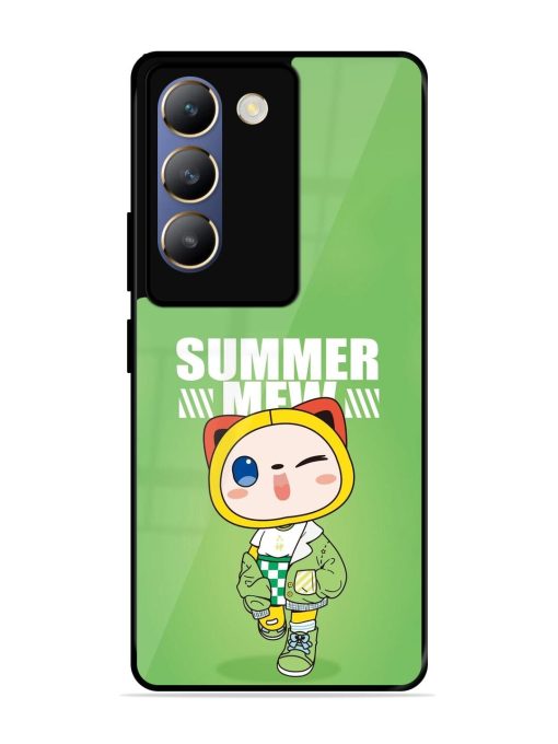 Purrfect Summer Glossy Soft Edge Case for Vivo T3 (5G) Chachhi