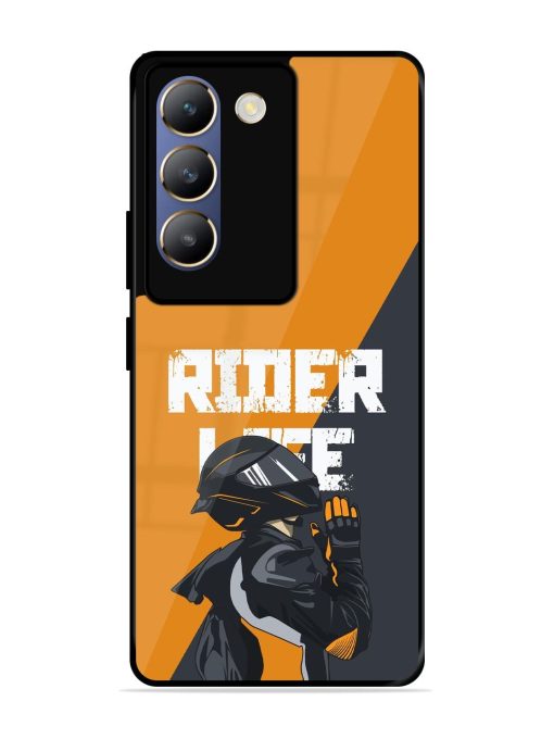 Ride Never Ends Glossy Soft Edge Case for Vivo T3 (5G) Chachhi