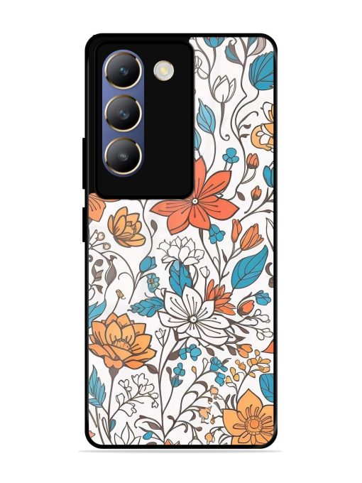 Floral Symphony Glossy Soft Edge Case for Vivo T3 (5G) Chachhi