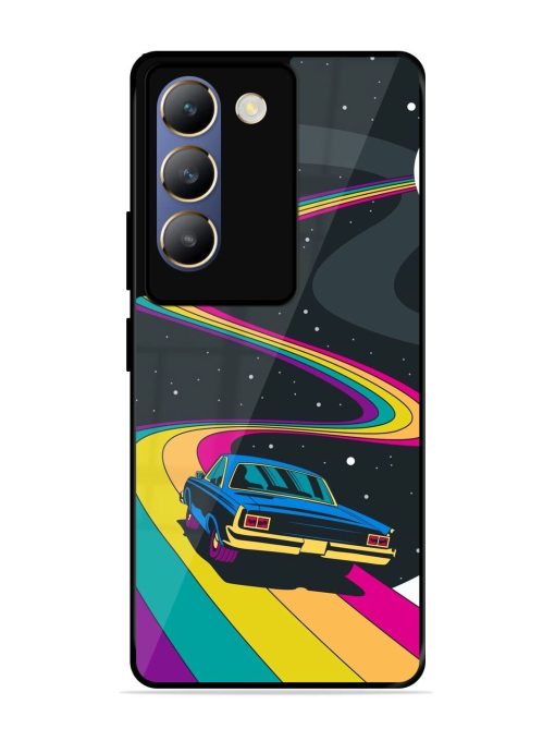 Rainbow Road Glossy Soft Edge Case for Vivo T3 (5G) Chachhi