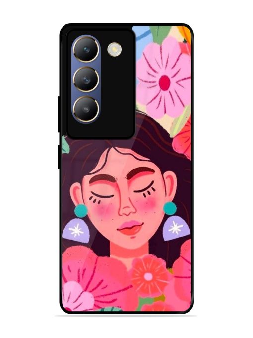 Blooming Serenity Glossy Soft Edge Case for Vivo T3 (5G) Chachhi