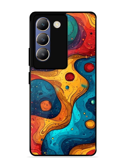 Cosmic Swirl Glossy Soft Edge Case for Vivo T3 (5G) Chachhi