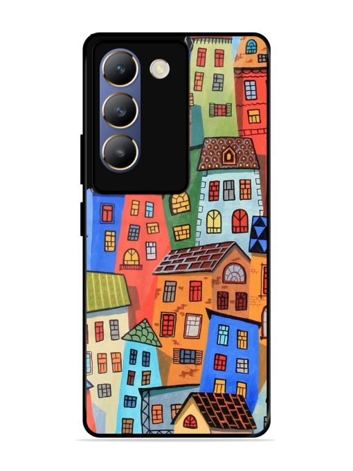 Rainbow House Glossy Soft Edge Case for Vivo T3 (5G) Chachhi