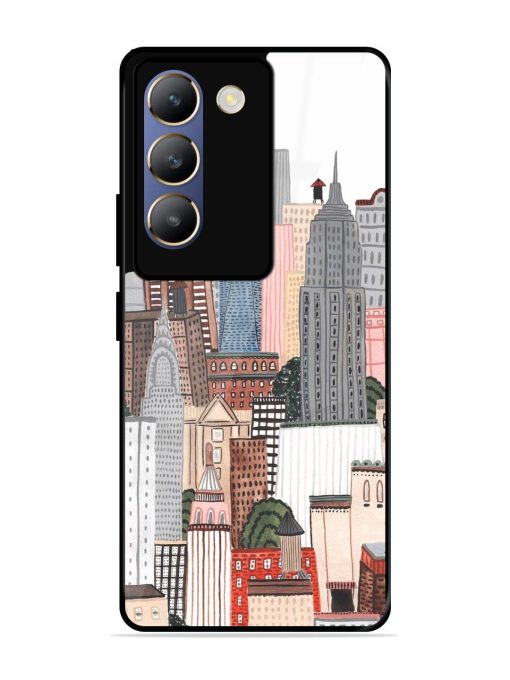 Cityscape Dreams Glossy Soft Edge Case for Vivo T3 (5G) Chachhi