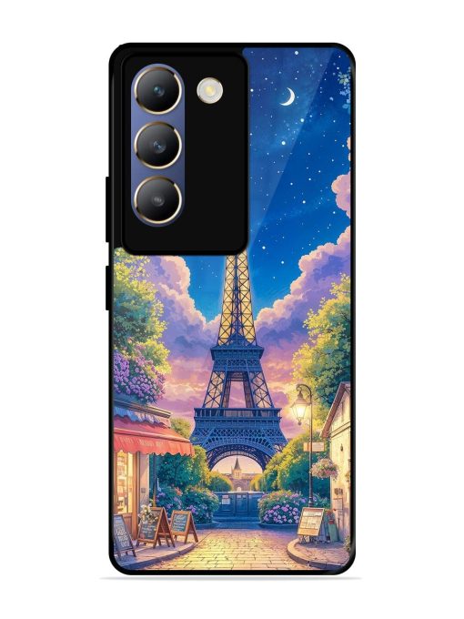 Twilight In Paris Glossy Soft Edge Case for Vivo T3 (5G) Chachhi