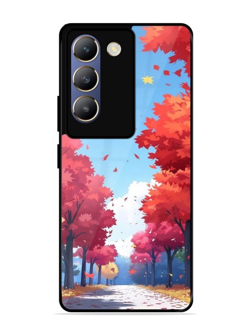 Autumn'S Embrace Glossy Soft Edge Case for Vivo T3 (5G) Chachhi