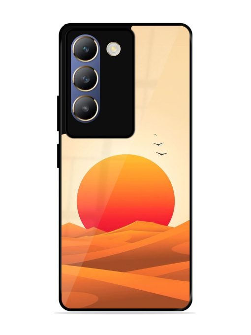 Desert Sunset Glossy Soft Edge Case for Vivo T3 (5G) Chachhi