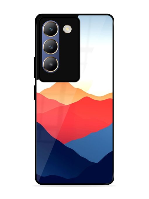 Sunset Peaks Glossy Soft Edge Case for Vivo T3 (5G)