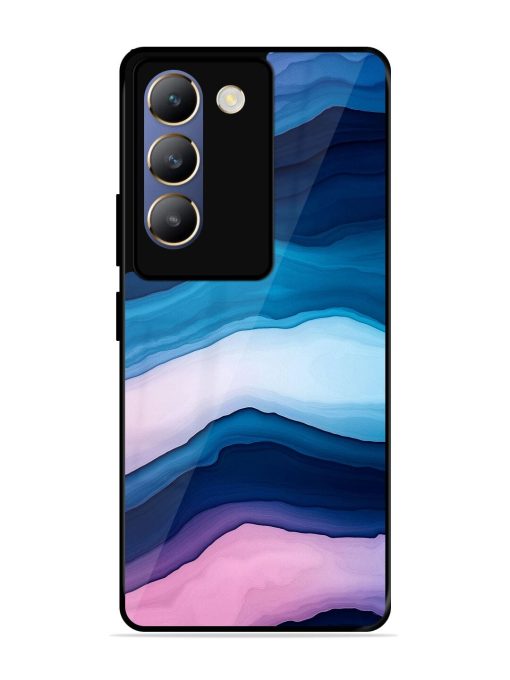 Oceanic Layers Glossy Soft Edge Case for Vivo T3 (5G) Chachhi