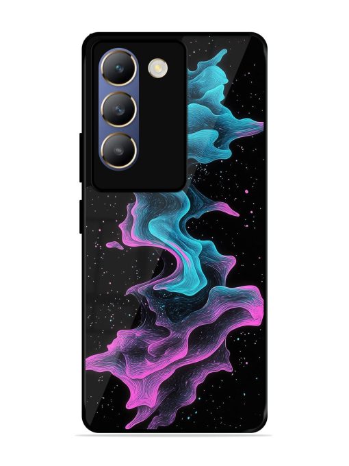 Cosmic Currents Glossy Soft Edge Case for Vivo T3 (5G) Chachhi