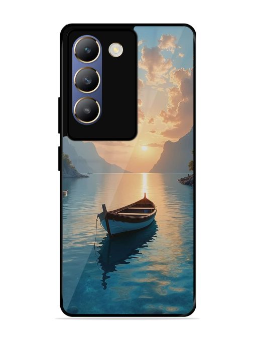 Serene Sunset Glossy Soft Edge Case for Vivo T3 (5G) Chachhi