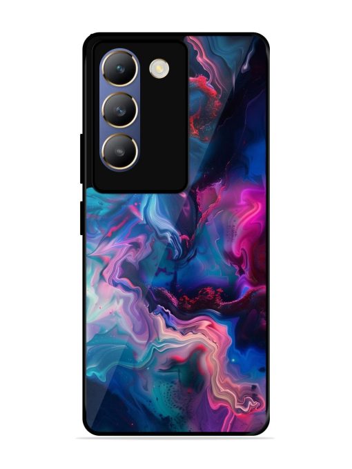 Cosmic Swirl Glossy Soft Edge Case for Vivo T3 (5G) Chachhi