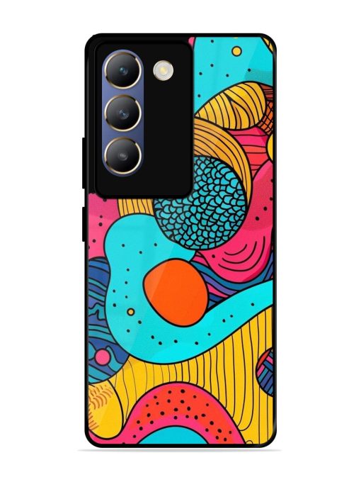 Psychedelic Patterns Glossy Soft Edge Case for Vivo T3 (5G) Chachhi