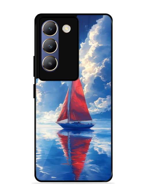 Crimson Sails Glossy Soft Edge Case for Vivo T3 (5G) Chachhi