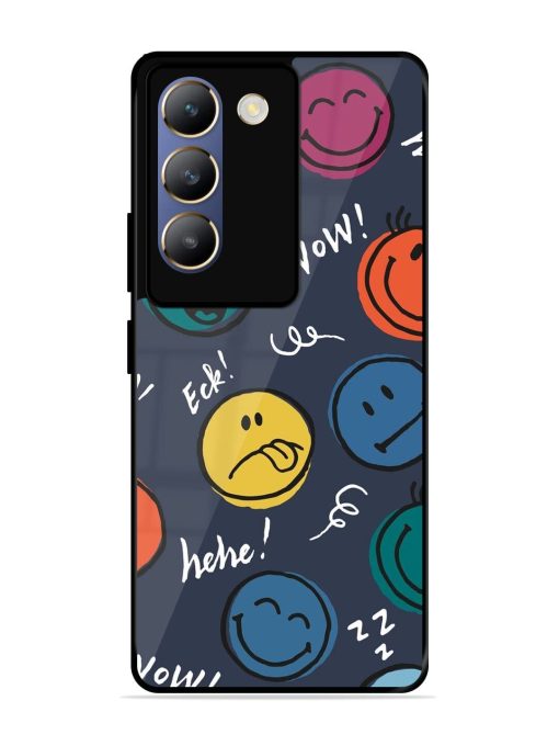 Emoticon Parade Glossy Soft Edge Case for Vivo T3 (5G) Chachhi