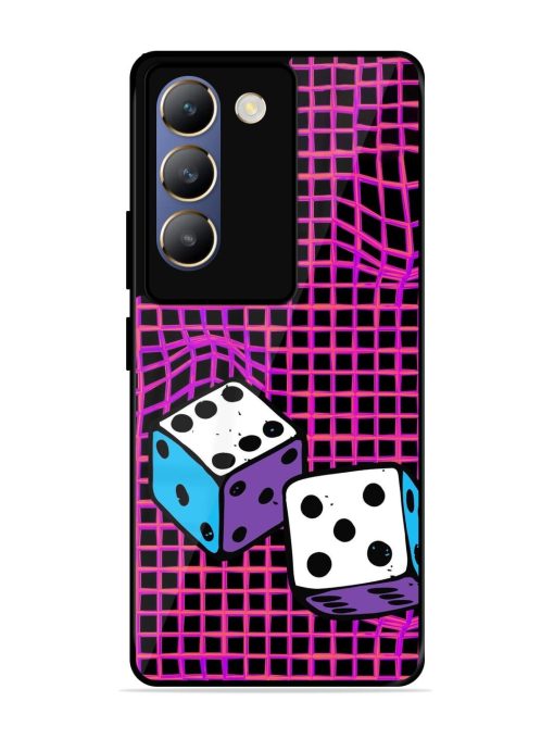 Glitched Dice Glossy Soft Edge Case for Vivo T3 (5G) Chachhi