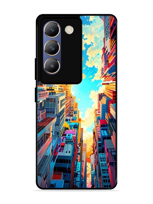 Skyward City Glossy Soft Edge Case for Vivo T3 (5G) Chachhi