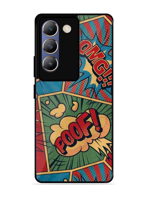 Comic Book Chaos Glossy Soft Edge Case for Vivo T3 (5G) Chachhi