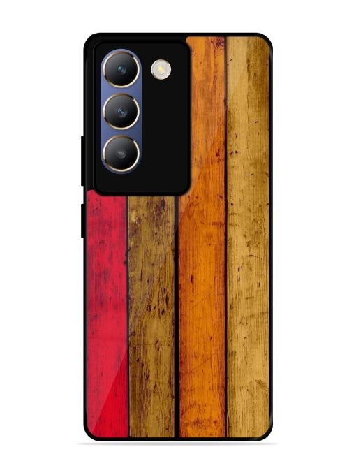 Colorful Woodgrain Glossy Soft Edge Case for Vivo T3 (5G) Chachhi