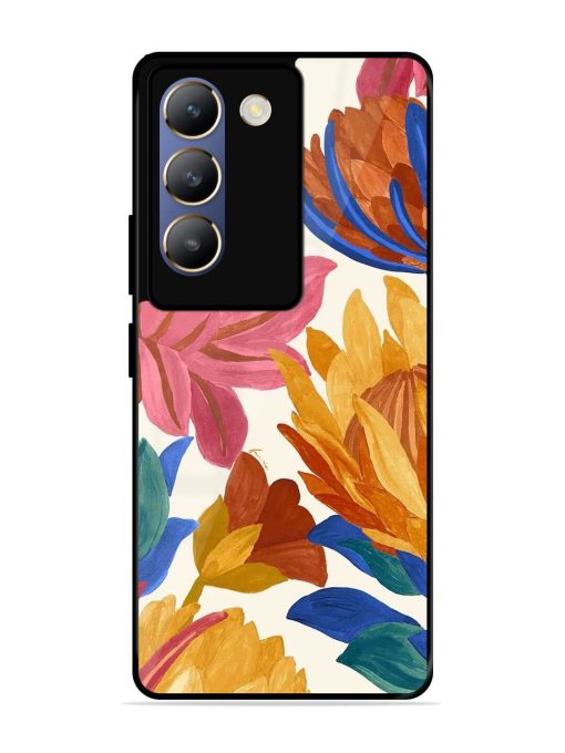 Blooming Tapestry Glossy Soft Edge Case for Vivo T3 (5G) Chachhi