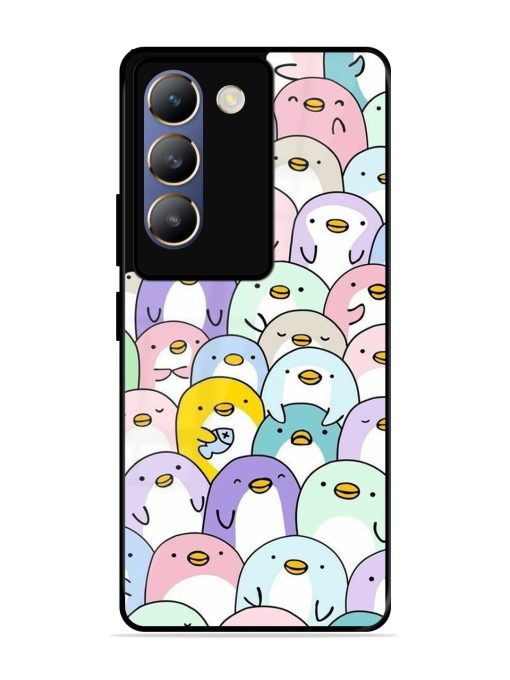 Penguin Party Glossy Soft Edge Case for Vivo T3 (5G) Chachhi